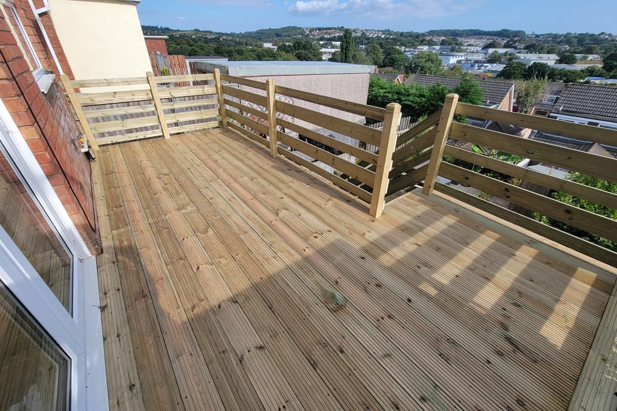 Decking services in Plymouth by Timberline